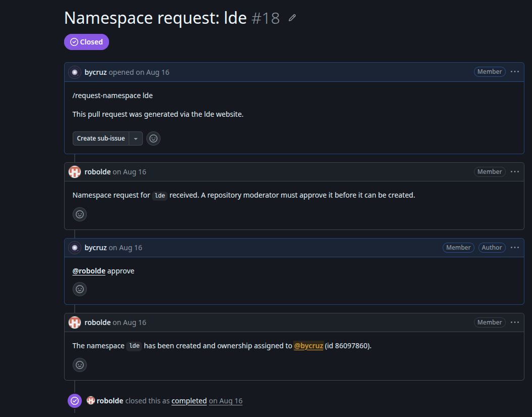 namespace-approve